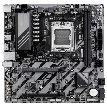 Gigabyte B840M D2H | Processor family AMD | Processor socket AM5 | DDR5 | Supported hard disk drive interfaces SATA, M.2 | Numbe