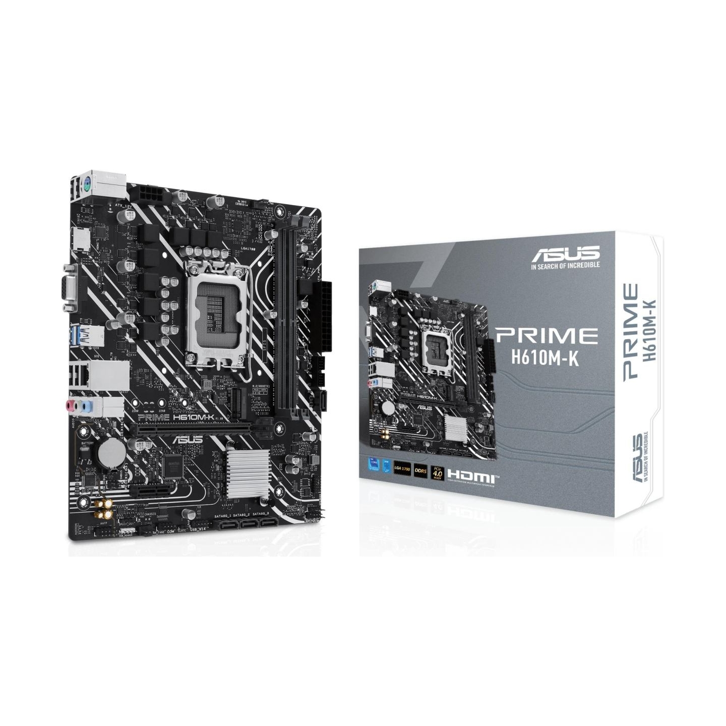 Asus Processor family Intel | Processor socket LGA1700 | DDR5 DIMM | Supported hard disk drive interfaces SATA, M.2 | Number of 