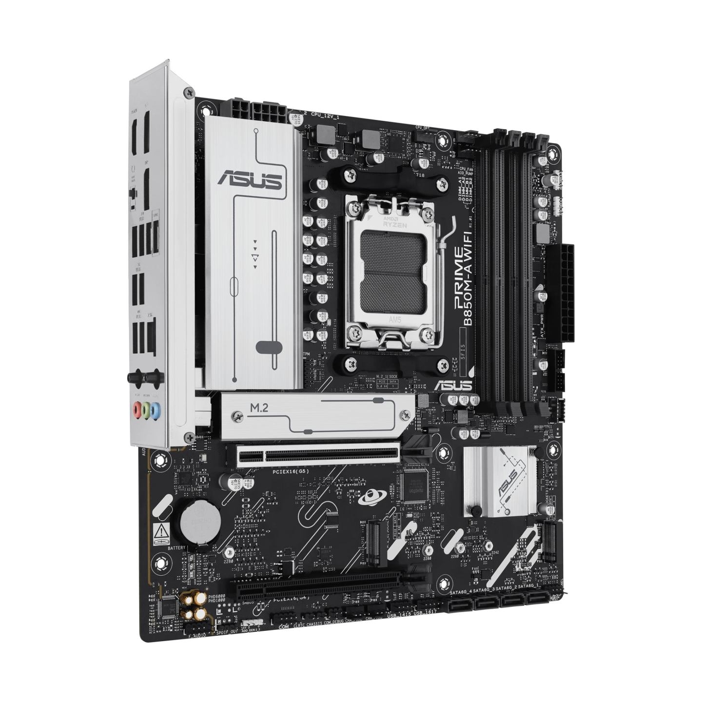 Asus PRIME B850M-A WIFI | Processor family AMD | Processor socket AM5 | DDR5 | Supported hard disk drive interfaces SATA, M.2 | 