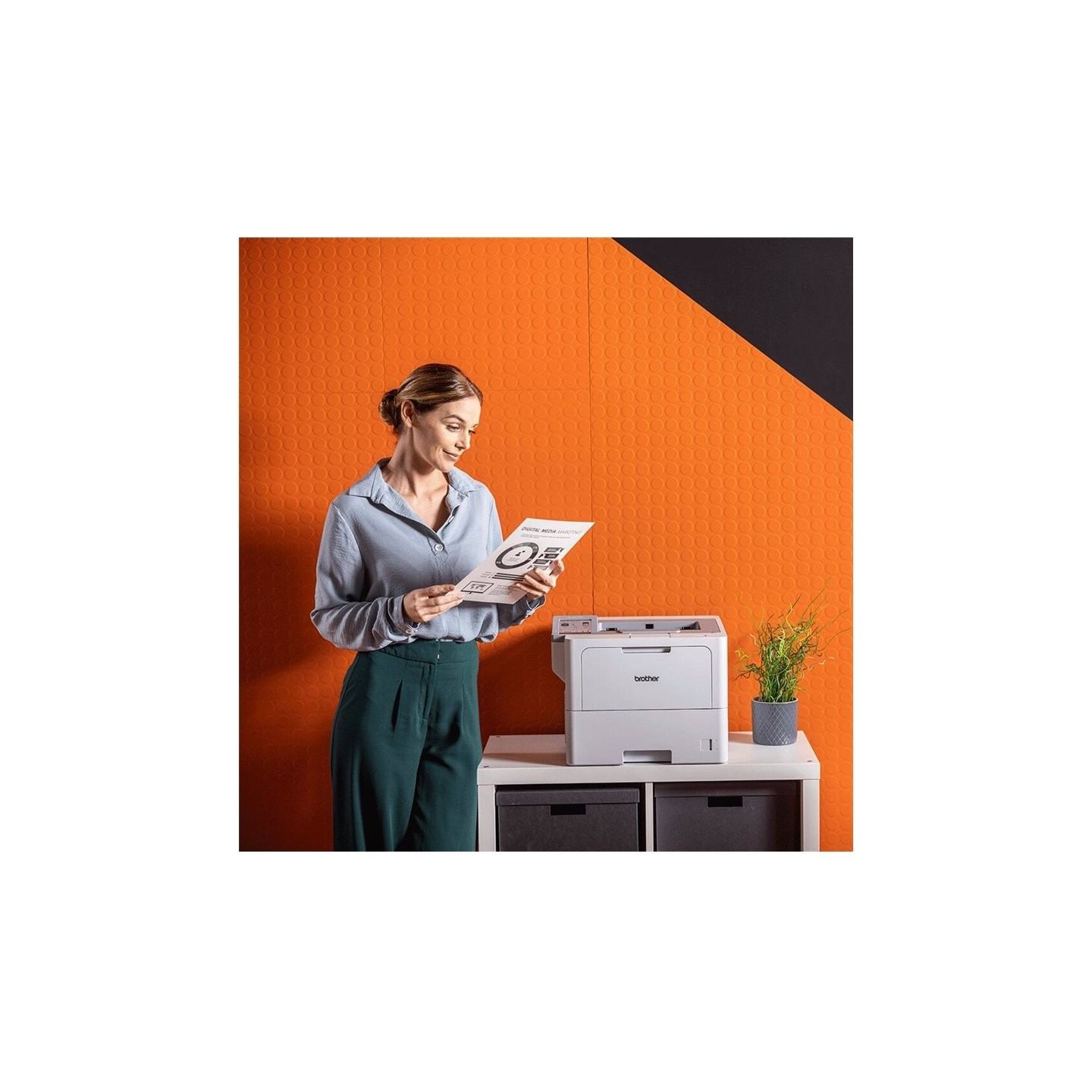 Brother HL-L6410DN | Mono | Laser | Printer | Wi-Fi | Maximum ISO A-series paper size A4 | Grey