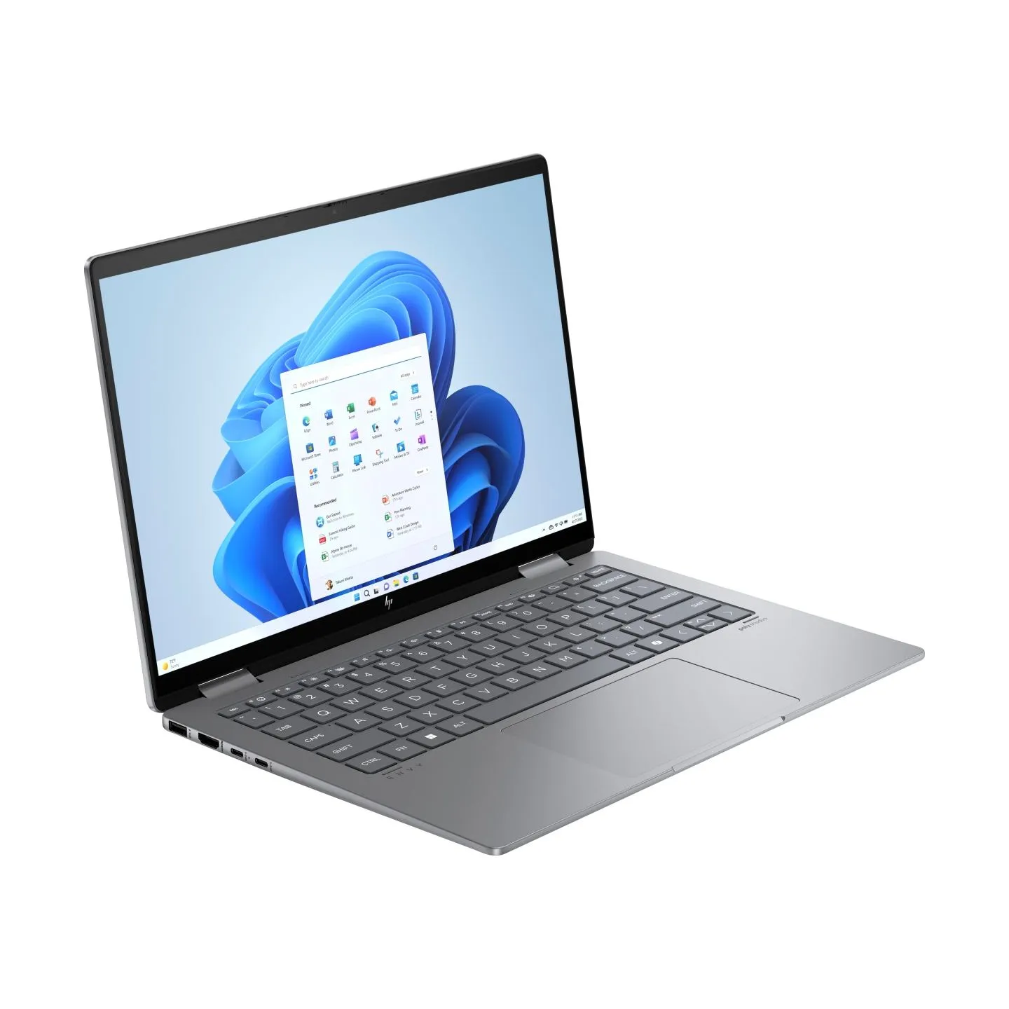 HP Envy x360 2-in-1 Laptop 14-fa0006ny - Ryzen 7-8840HS, 16GB, 512GB SSD, 14.0 WUXGA 300-nit Touch, IR webcam, Meteor Silver, Wi