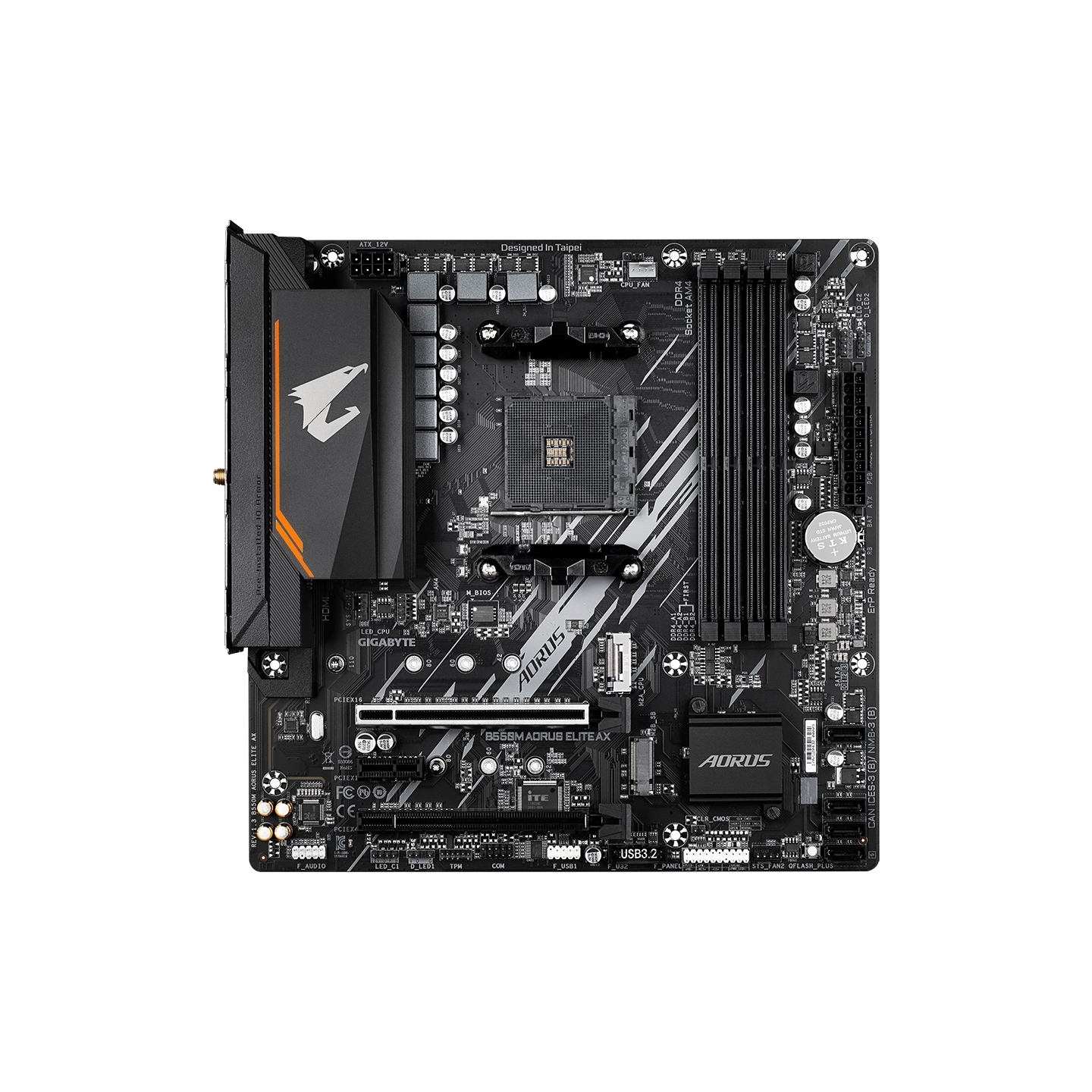 Gigabyte Mainboard|GIGABYTE|AMD B550|Socket AM4|micro ATX|RAM DDR4-SDRAM|4xSlots|Wi-Fi Yes|Bluetooth Yes|2xNumber of M.2 (M) slo