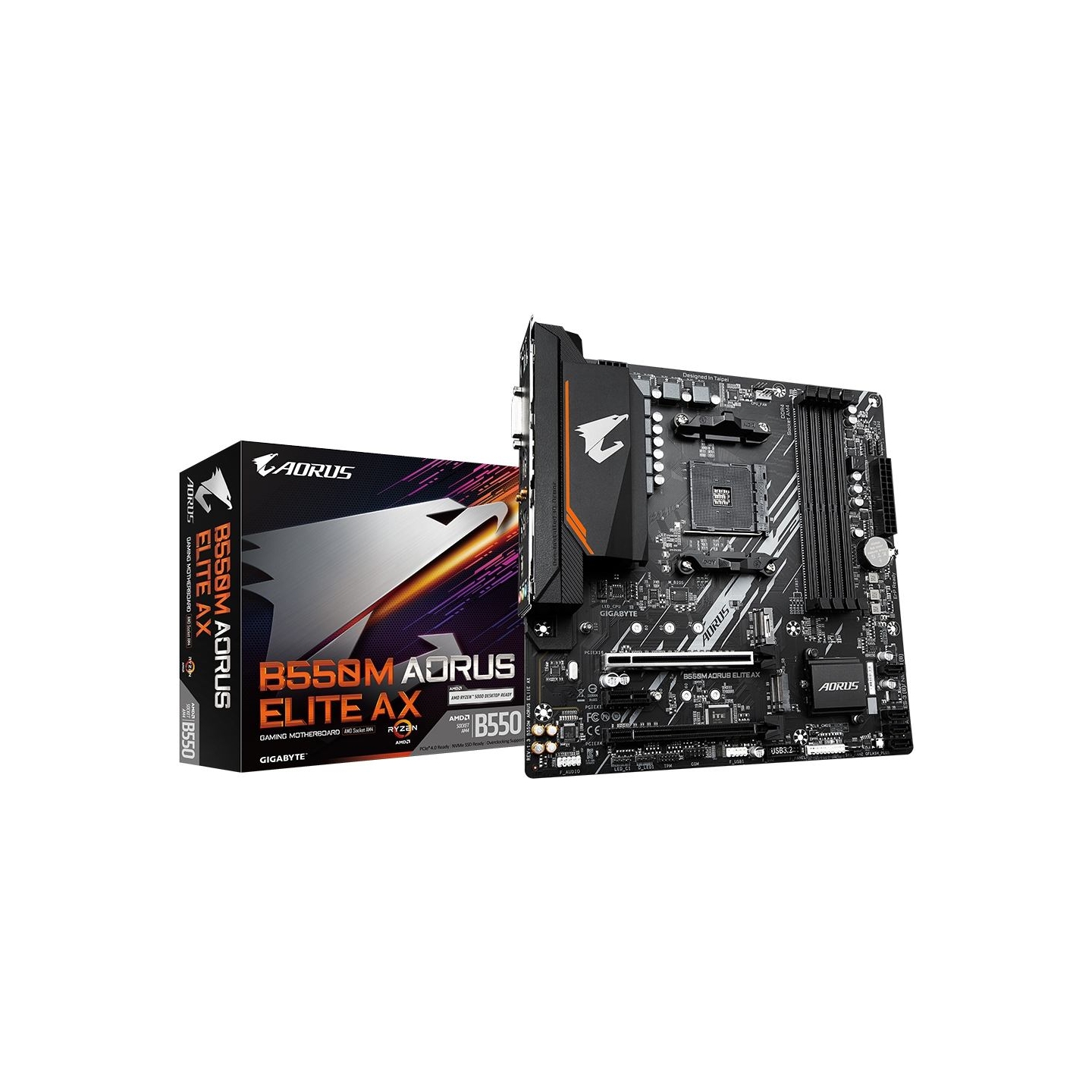 Gigabyte Mainboard|GIGABYTE|AMD B550|Socket AM4|micro ATX|RAM DDR4-SDRAM|4xSlots|Wi-Fi Yes|Bluetooth Yes|2xNumber of M.2 (M) slo