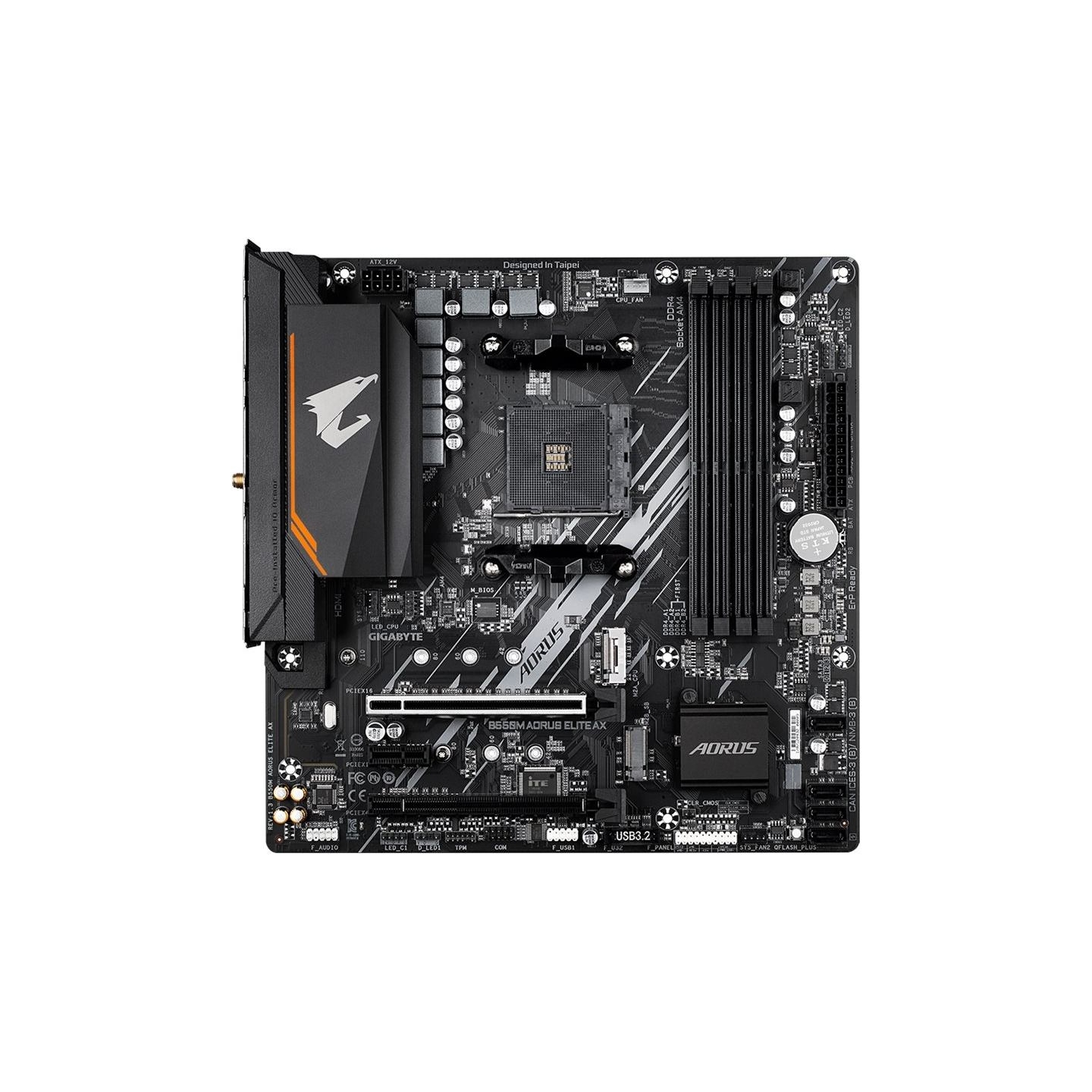 Gigabyte Mainboard|GIGABYTE|AMD B550|Socket AM4|micro ATX|RAM DDR4-SDRAM|4xSlots|Wi-Fi Yes|Bluetooth Yes|2xNumber of M.2 (M) slo