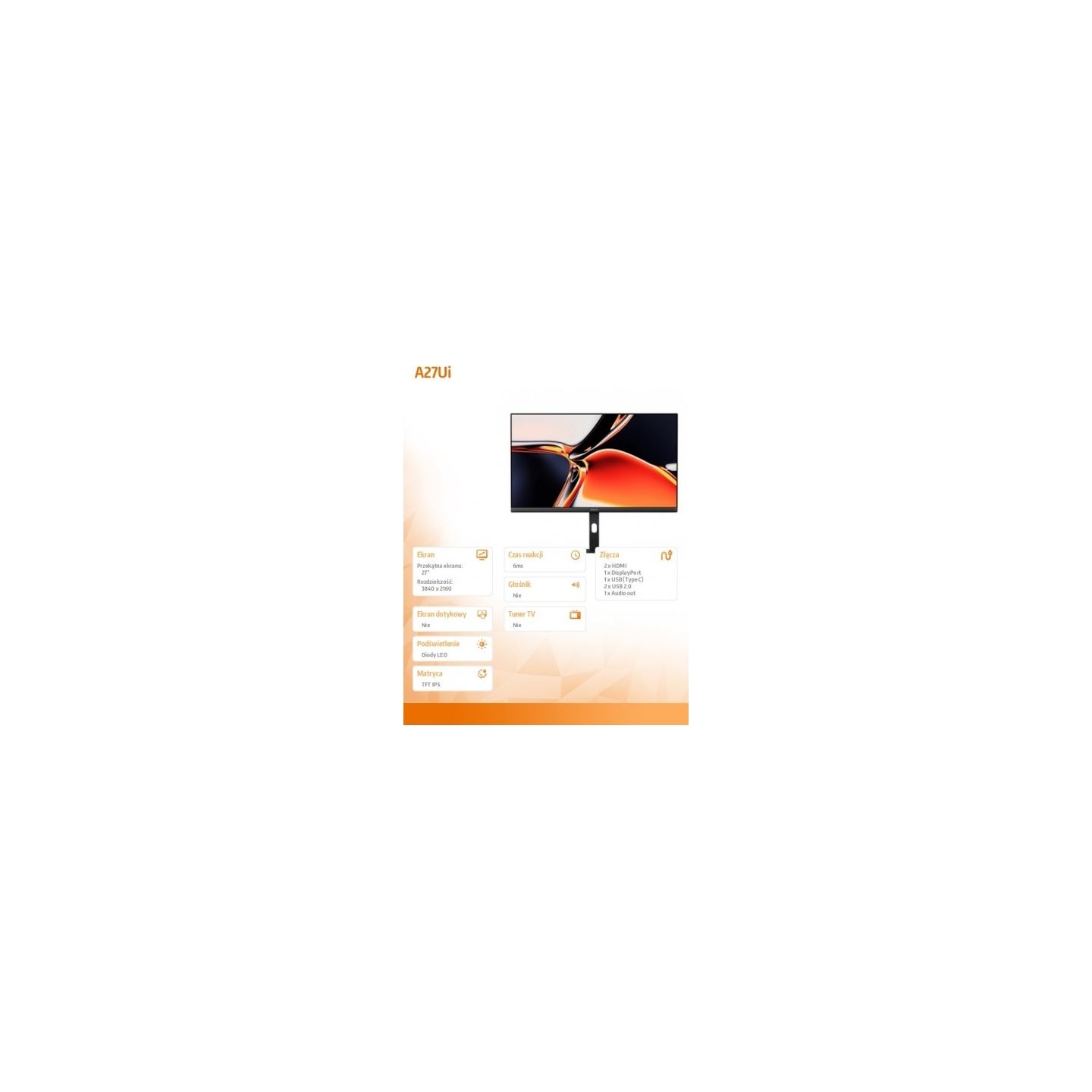 Xiaomi | 4K Monitor A27Ui EU | 27 " | IPS | UHD | 16:9 | 60 Hz | 6 ms | 3840 x 2160 pixels | 360 cd/m² | HDMI ports quantity 2