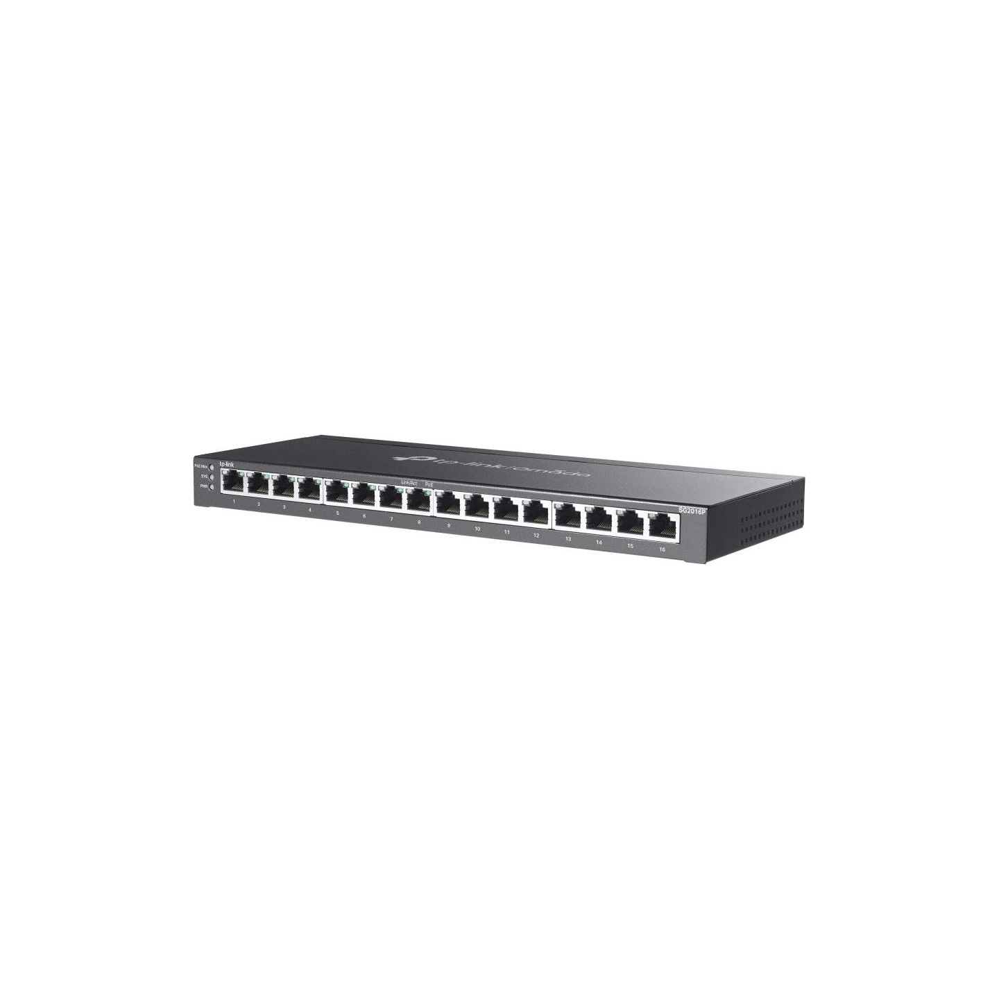 Tp-Link | etStream 16-Port Gigabit Smart Switch with 8-Port PoE+ | TL-SG2016P | Web managed | Desktop | Power supply type Extern