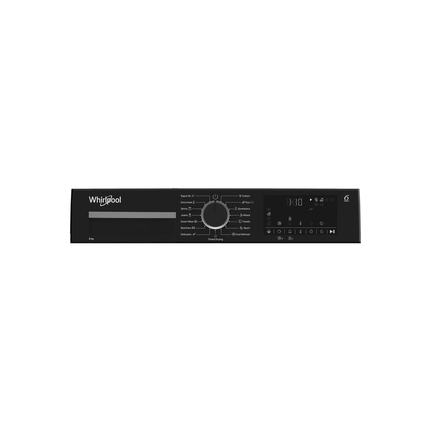 Whirlpool Dryer WPS D8 WBS EE, White, 8kg, Energy class D, Heat pump, Depth 54,5 cm / WPSD8WBSEE