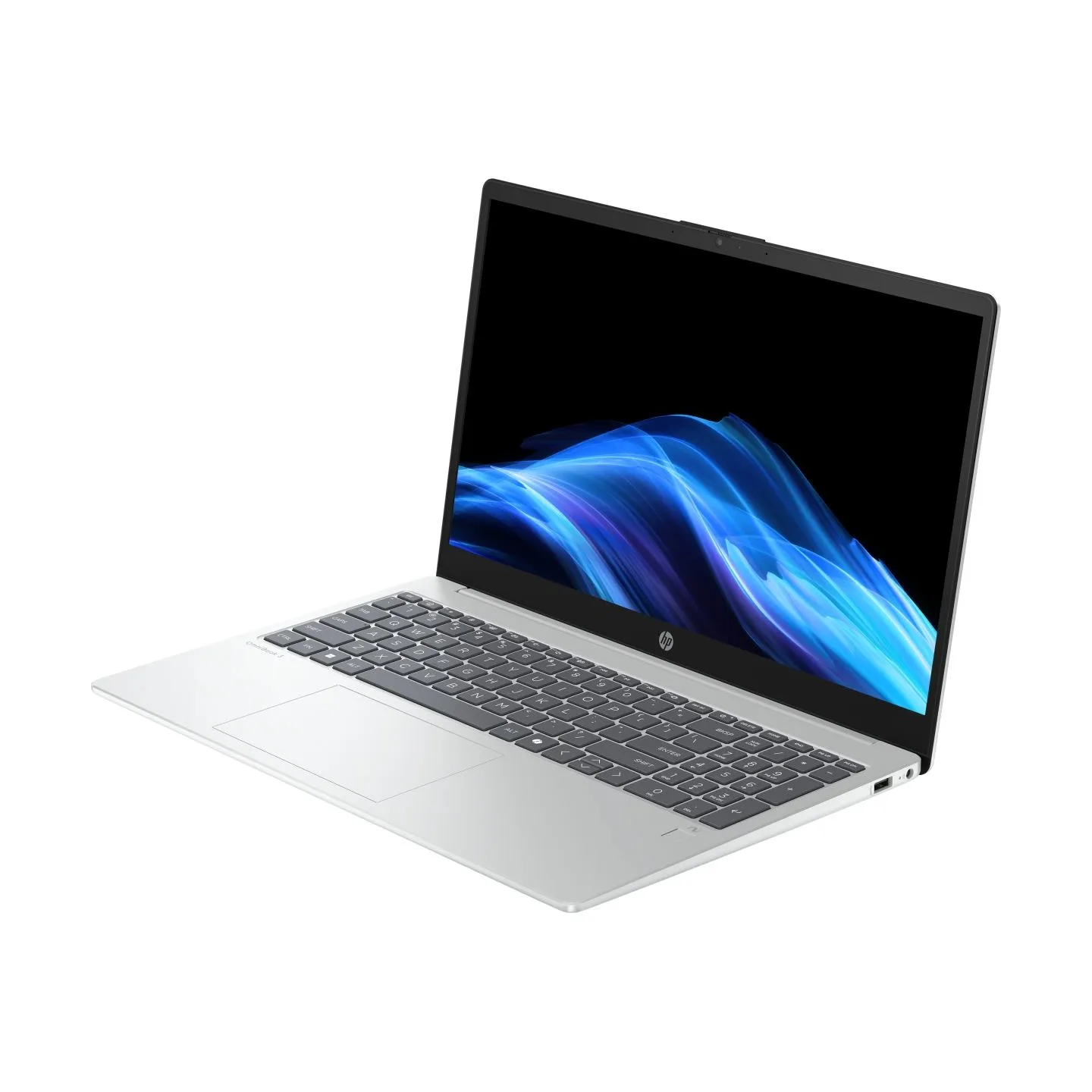 HP OmniBook 3 AI 15-fn0012ny - Ryzen AI 5 340, 16GB, 512B SSD, 15.6 FHD 300-nit AG, FPR, US keyboard, Glacier Silver, Win 11 Hom