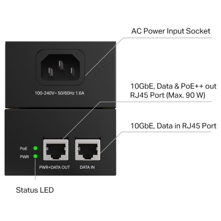 Tp-Link NET POE++ INJECTOR/POE380S TP-LINK