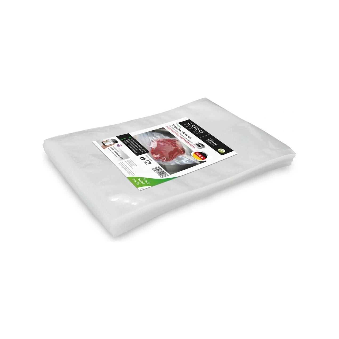 Caso | Sealed edge bags | 01286 | 100 bags | Dimensions (W x L) 25 x 35  cm