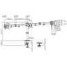 Gembird Adjustable desk 3-display mount