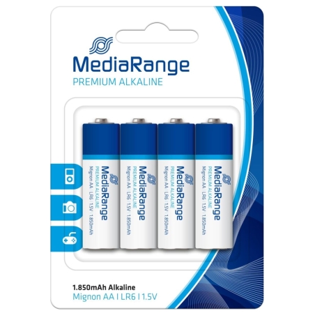 Mediarange BATTERY ALKALINE AA 1.5V/4PCS MRBAT104 MEDIARANGE