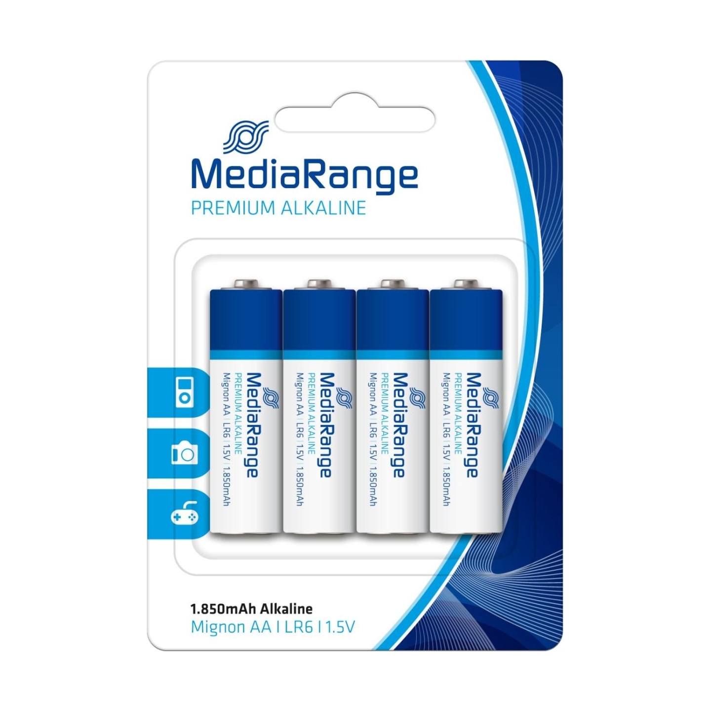 Mediarange BATTERY ALKALINE AA 1.5V/4PCS MRBAT104 MEDIARANGE