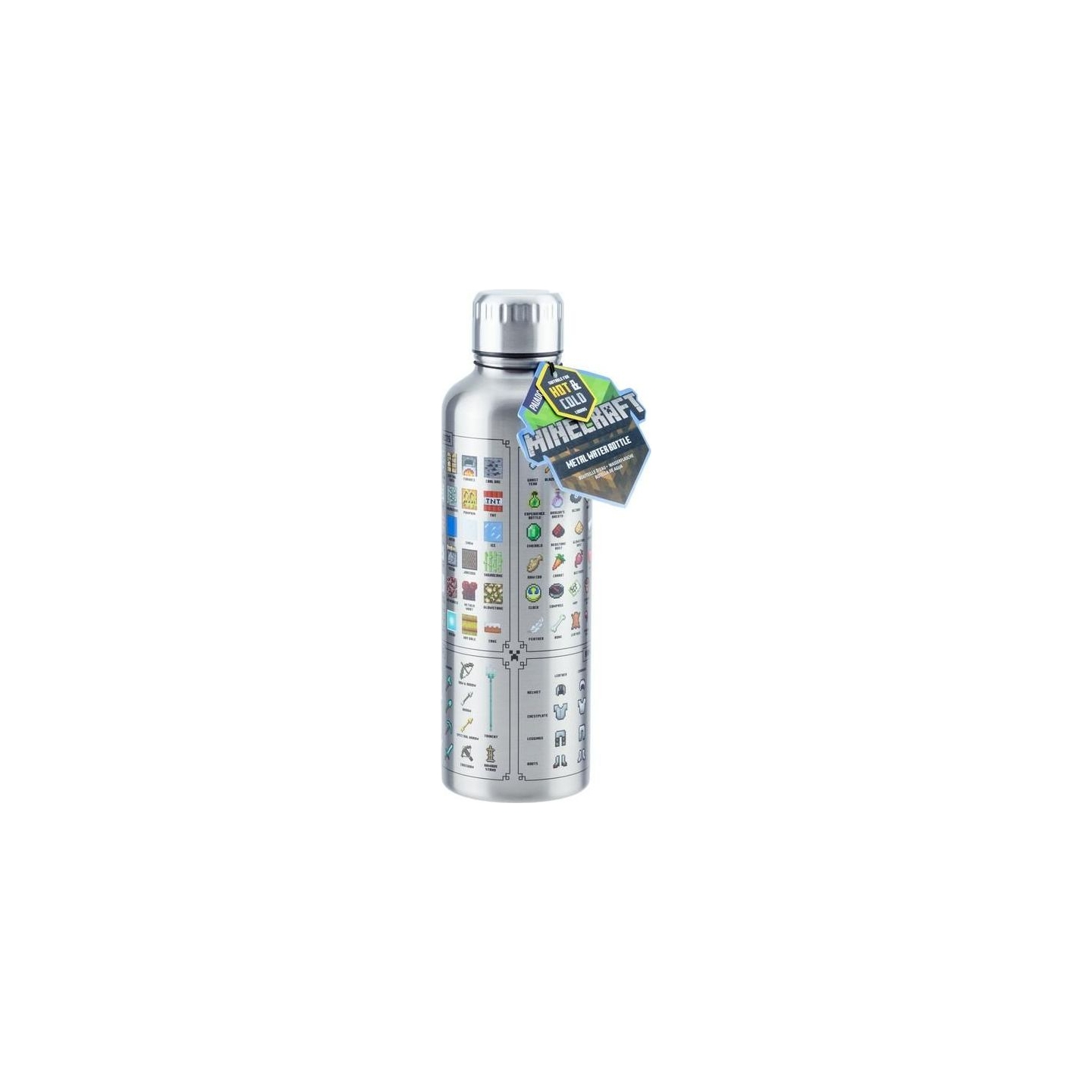 Paladone Minecraft Metal Water Bottle