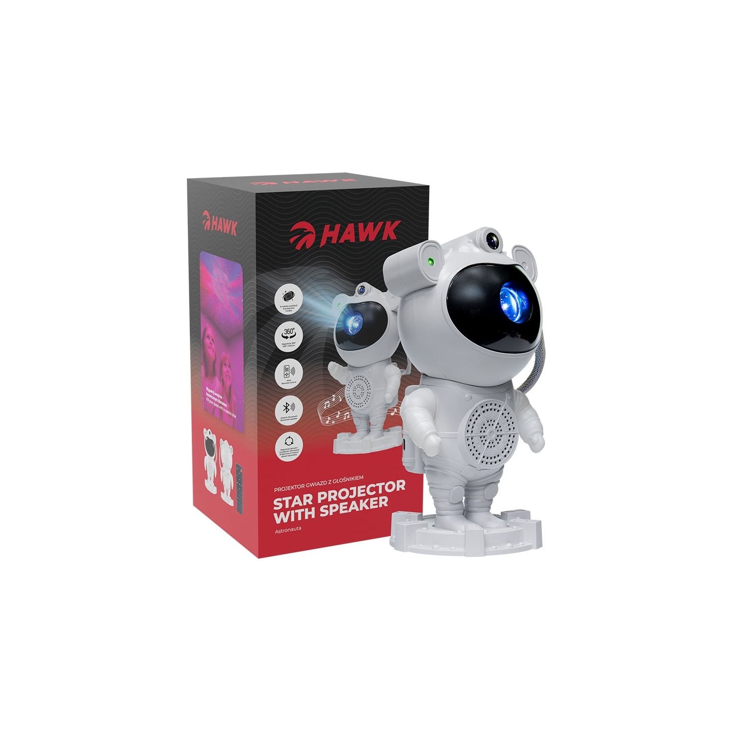 Hawk HW-STAR01 Astronaut Star Projector with Speaker