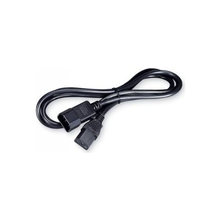 Black Box BLACKBOX IEC EXTENSION CORD - BLACK, C14/C13, 0.5M
