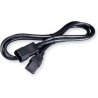 Black Box BLACKBOX IEC EXTENSION CORD - BLACK, C14/C13, 0.5M