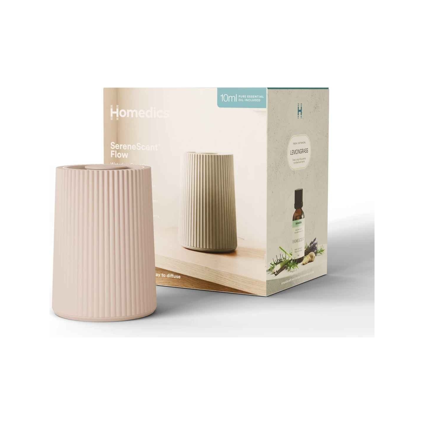 Homedics ARMH-671BG-WW SereneScent Flow Waterless Essential Oil Diffuser