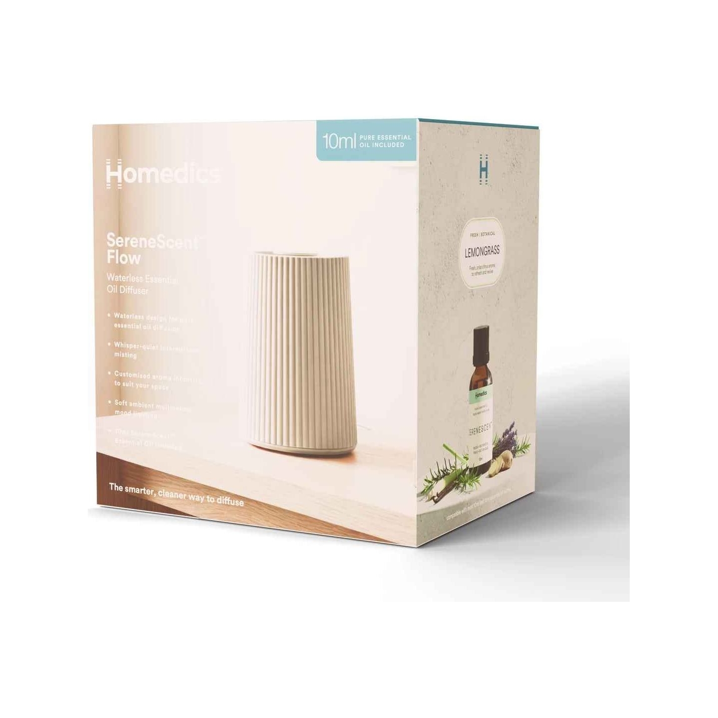 Homedics ARMH-671BG-WW SereneScent Flow Waterless Essential Oil Diffuser