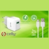 Celly TRAVEL CHARGER TURBO+TYPE-C CABLE