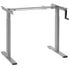 Maclean Height adjusted desk Frame, gray MC-790NG