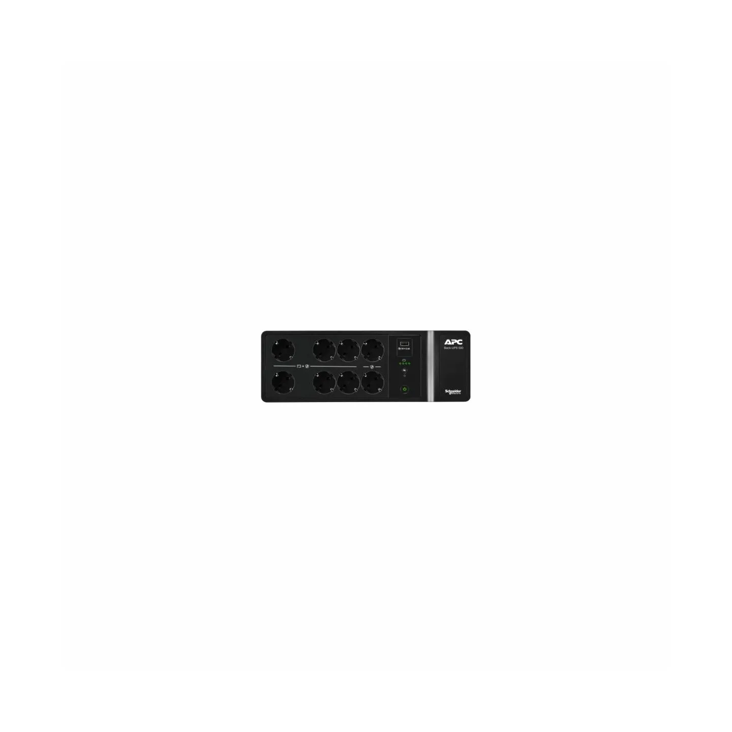 APC BACK-UPS, 500VA/300W FLOOR/WALL MOUNT, 230V, 8X CEE 7/3 SCHUKO OUTLETS, USB TYPE A PORT