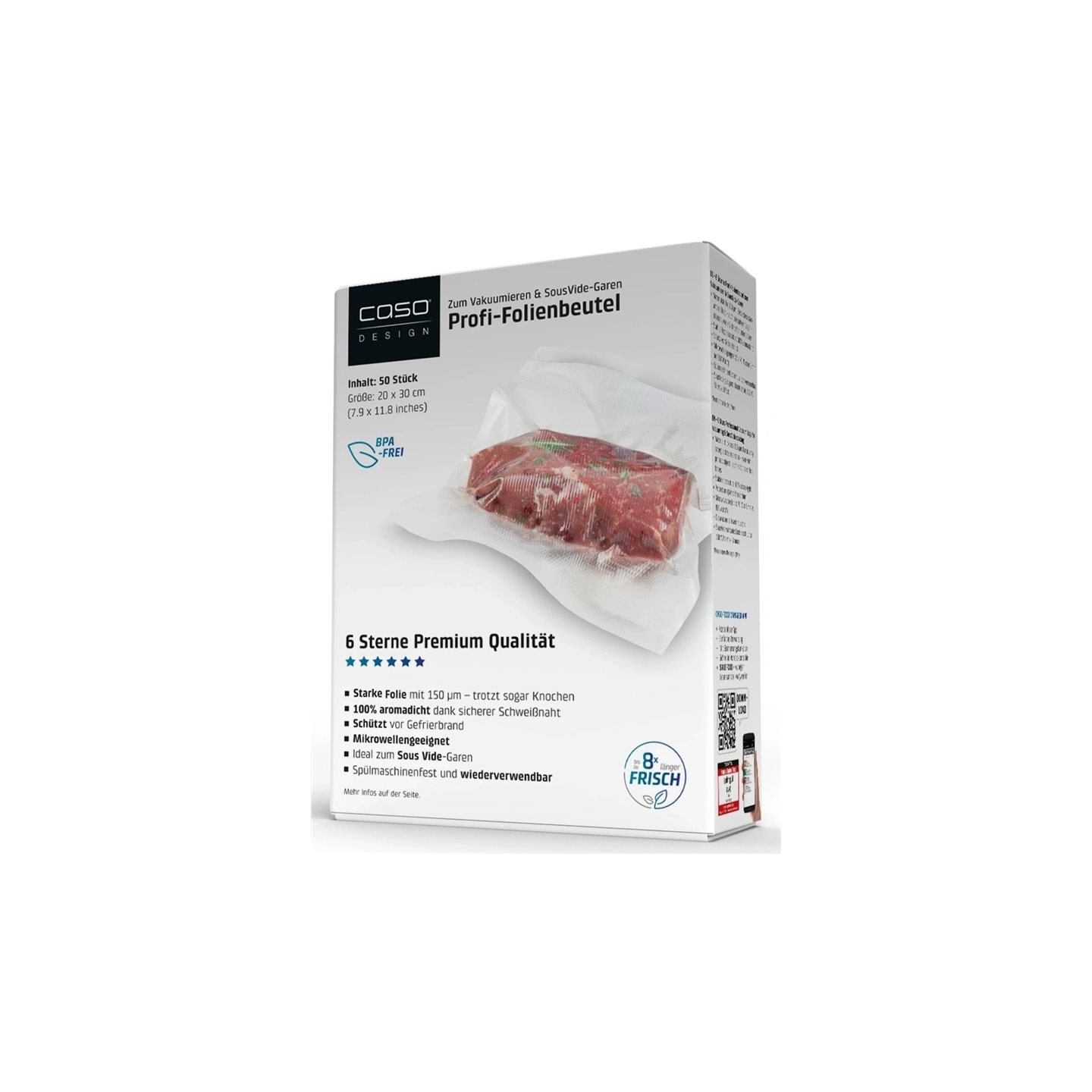 Caso | 6 Stars Professional Vacuum Bags | 1245
