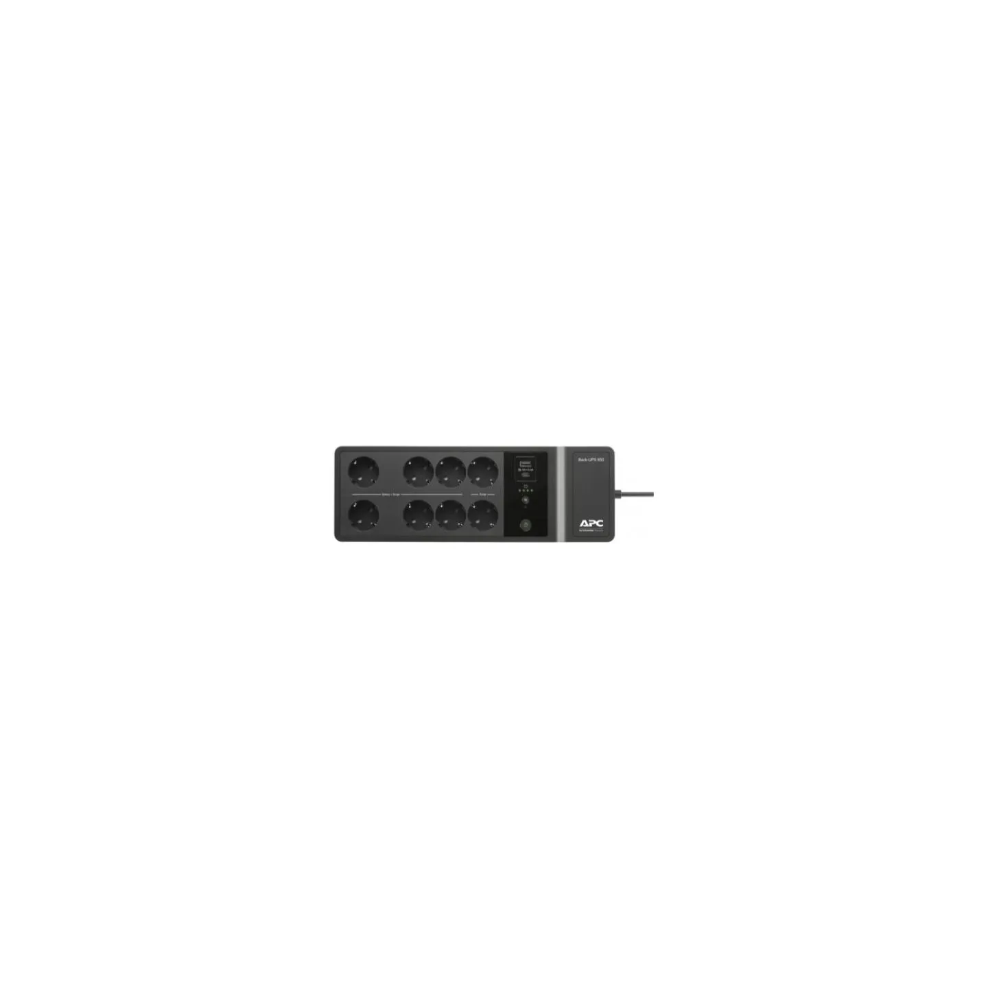 APC Back-UPS BE850G2-GR 850VA, 230V, USB Type-C and A charging ports, 8 Schuko CEE 7 outlets (2 surge)