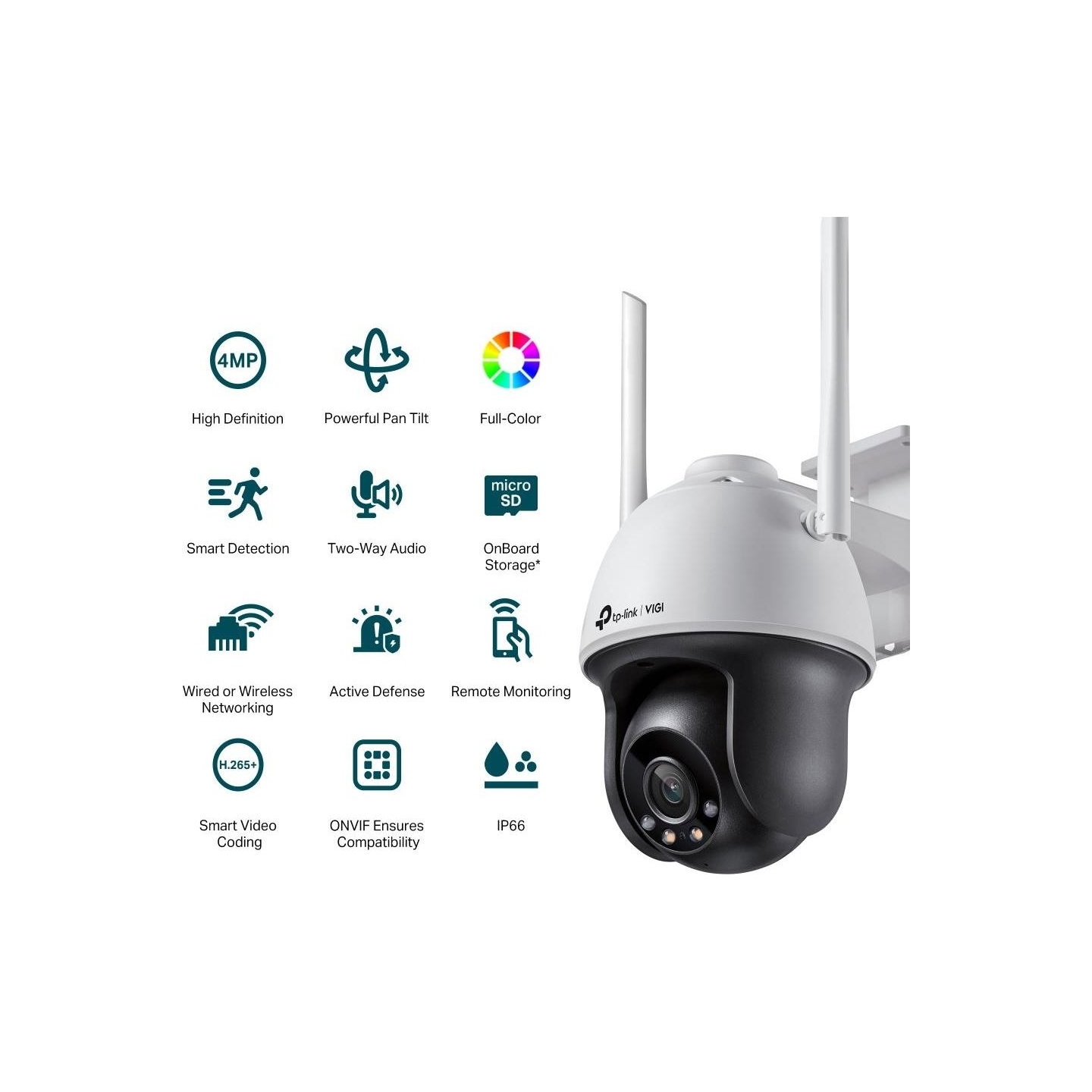 Tp-Link Camera Outdoor 4MP WiFi VIGI C540-W(4mm )