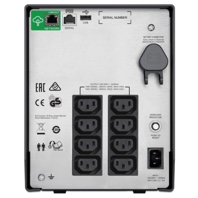 APC Uninterruptible Power Supply SMC1500IC SmartUPS C 15 00VA/900W Tower SmartConnect