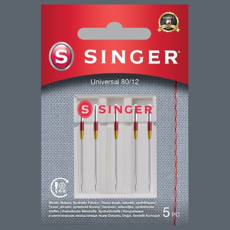 Singer | Universal Needle 80/12 5PK for Woven Fabrics