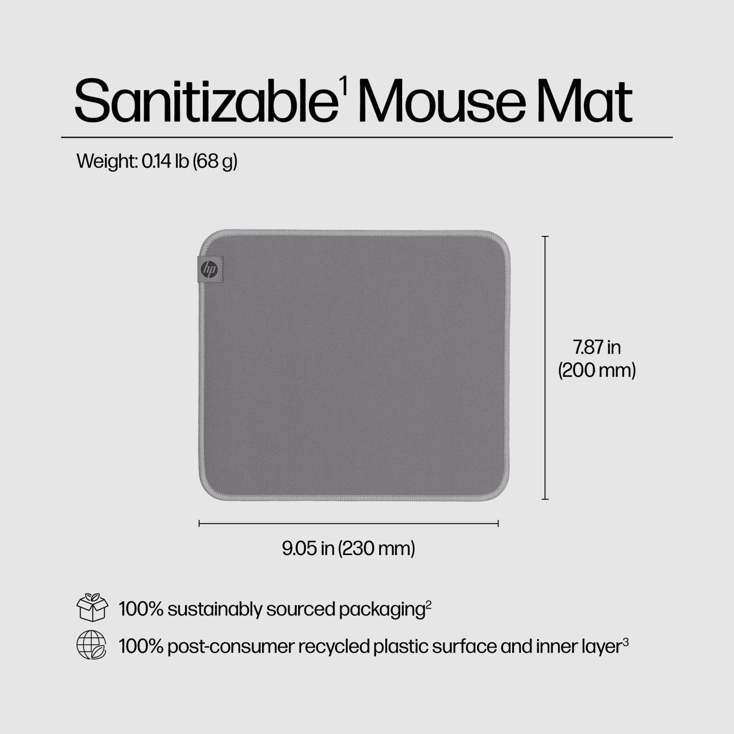 HP 105 Sanitizable Mouse Pad