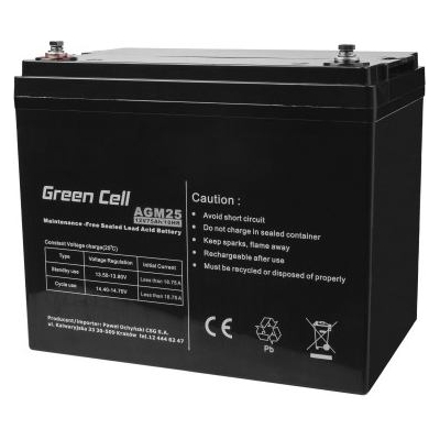 Green Cell GREENCELL Battery AGM 12V 75 Ah