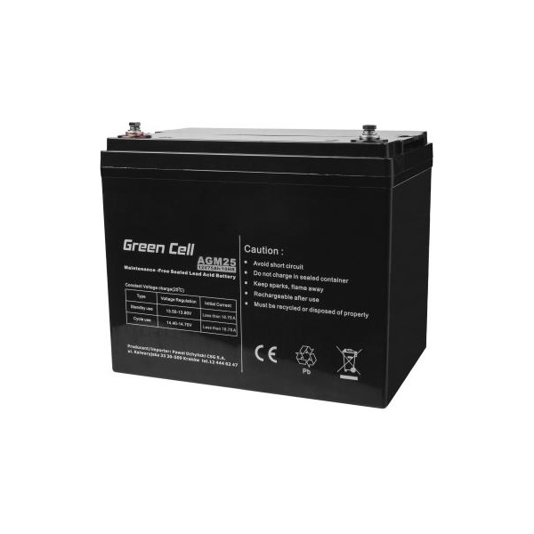 Green Cell GREENCELL Battery AGM 12V 75 Ah
