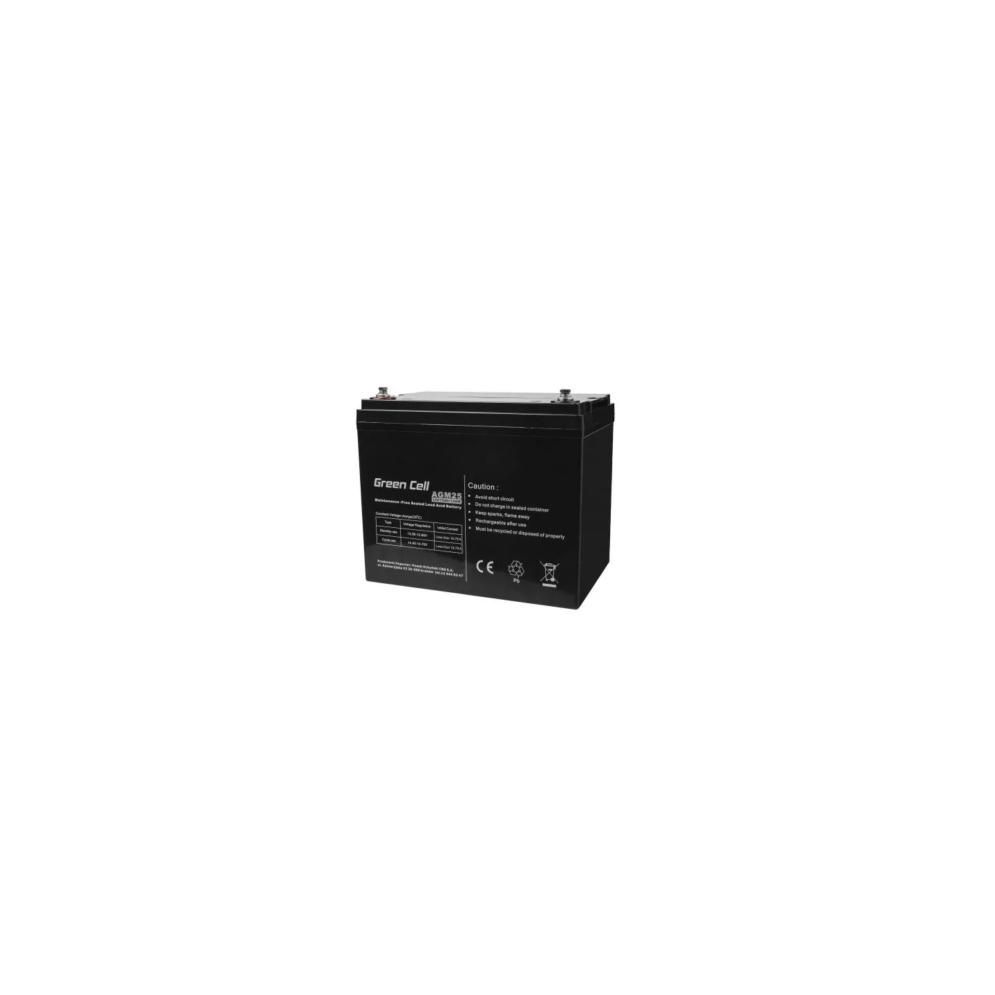Green Cell GREENCELL Battery AGM 12V 75 Ah