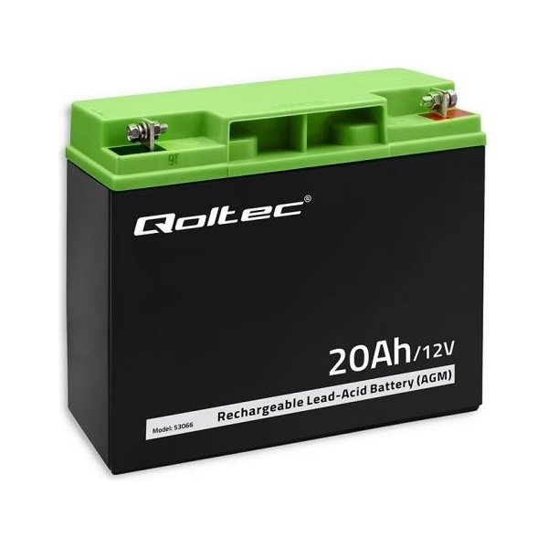 Qoltec 53066 AGM battery 12V 20Ah