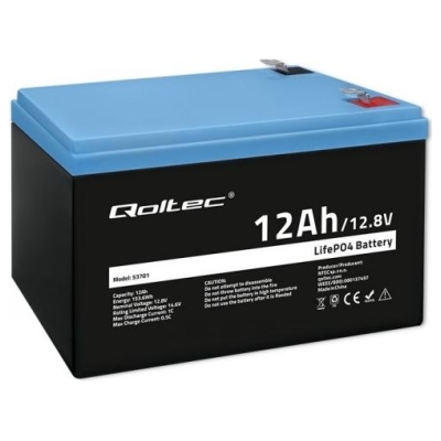 Qoltec 53701 LiFePO4 battery / 12Ah