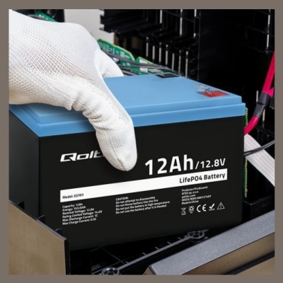 Qoltec 53701 LiFePO4 battery / 12Ah