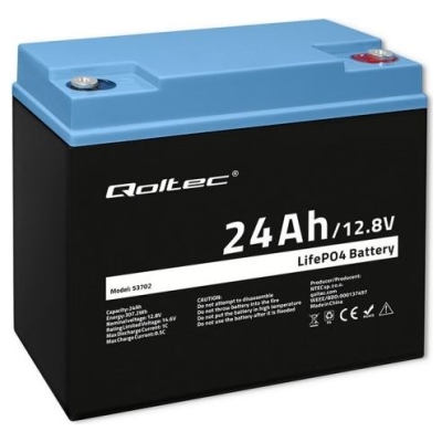 Qoltec 53702 LiFePO4 battery / 24Ah