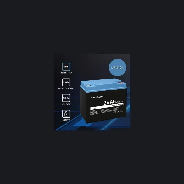Qoltec 53702 LiFePO4 battery / 24Ah