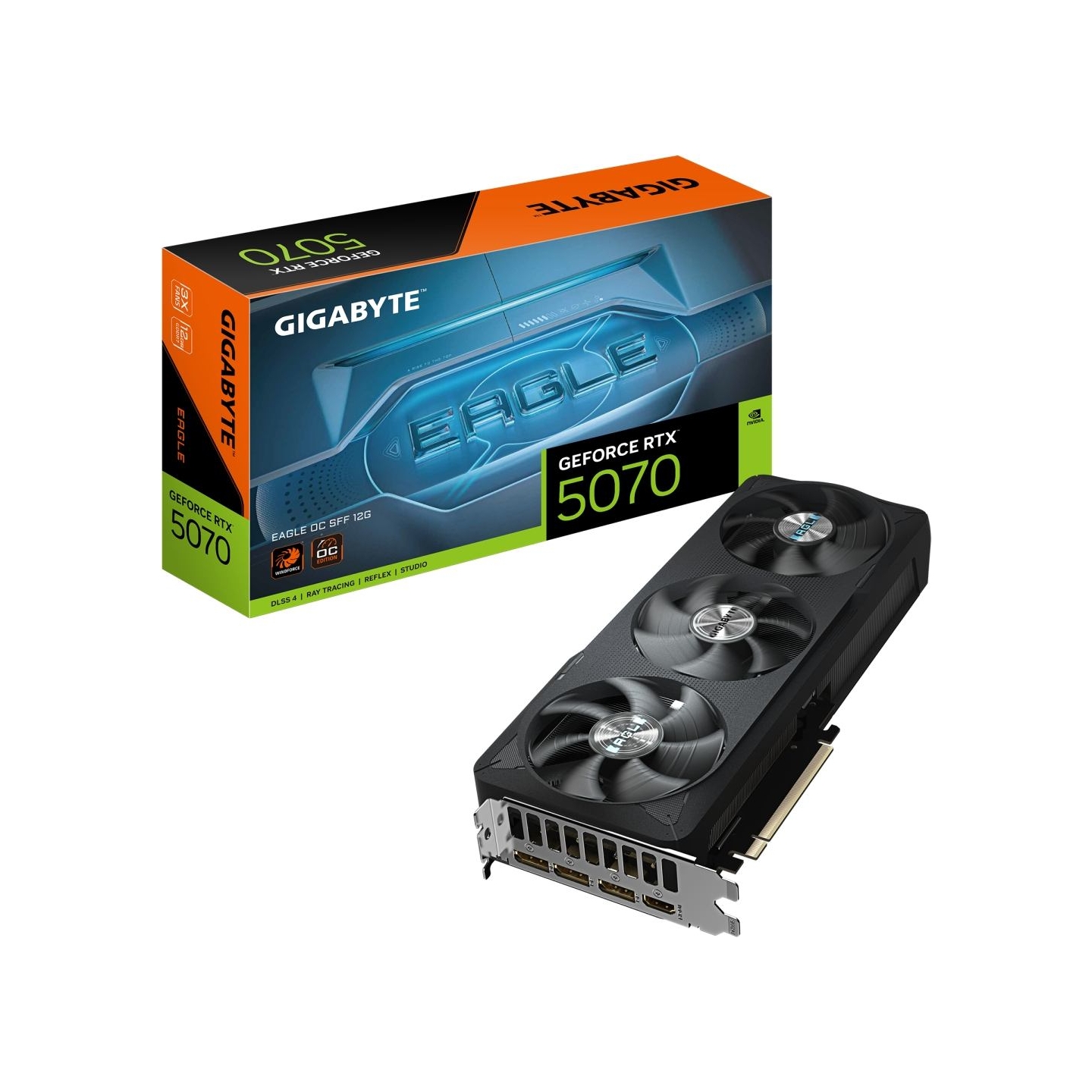 Gigabyte Graphics Card|GIGABYTE|NVIDIA GeForce RTX 5070|12 GB|GDDR7|192 bit|PCIE 5.0 16x|GPU 2587 MHz|Triple slot Fansink|1xHDMI