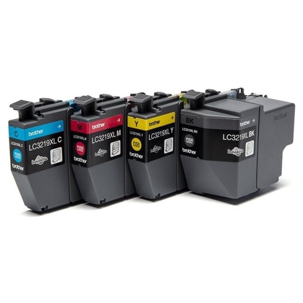 Brother LC-3219XLVAL CMYK INK CARTRIDGES MULTIPACK, CMY - 1,500P, BK - 3,000P