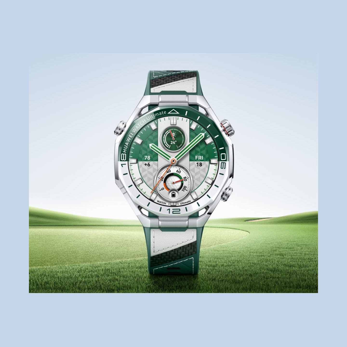Huawei WATCH Ultimate 2 eSIM | Smart watch | AMOLED | 1.5 inch | Waterproof | Green and White