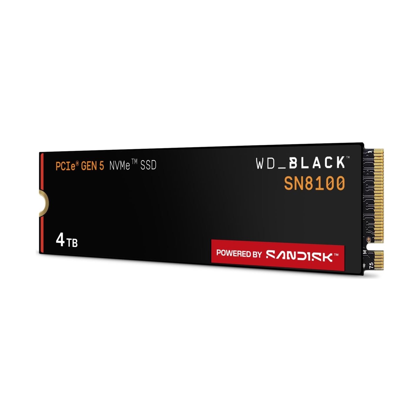 Sandisk SSD|SANDISK|2400xTBW rating|NVMe Yes|PCI Express 5.0|M.2|4000 GB|SN8100|WDS400T1X0M-00CMT0