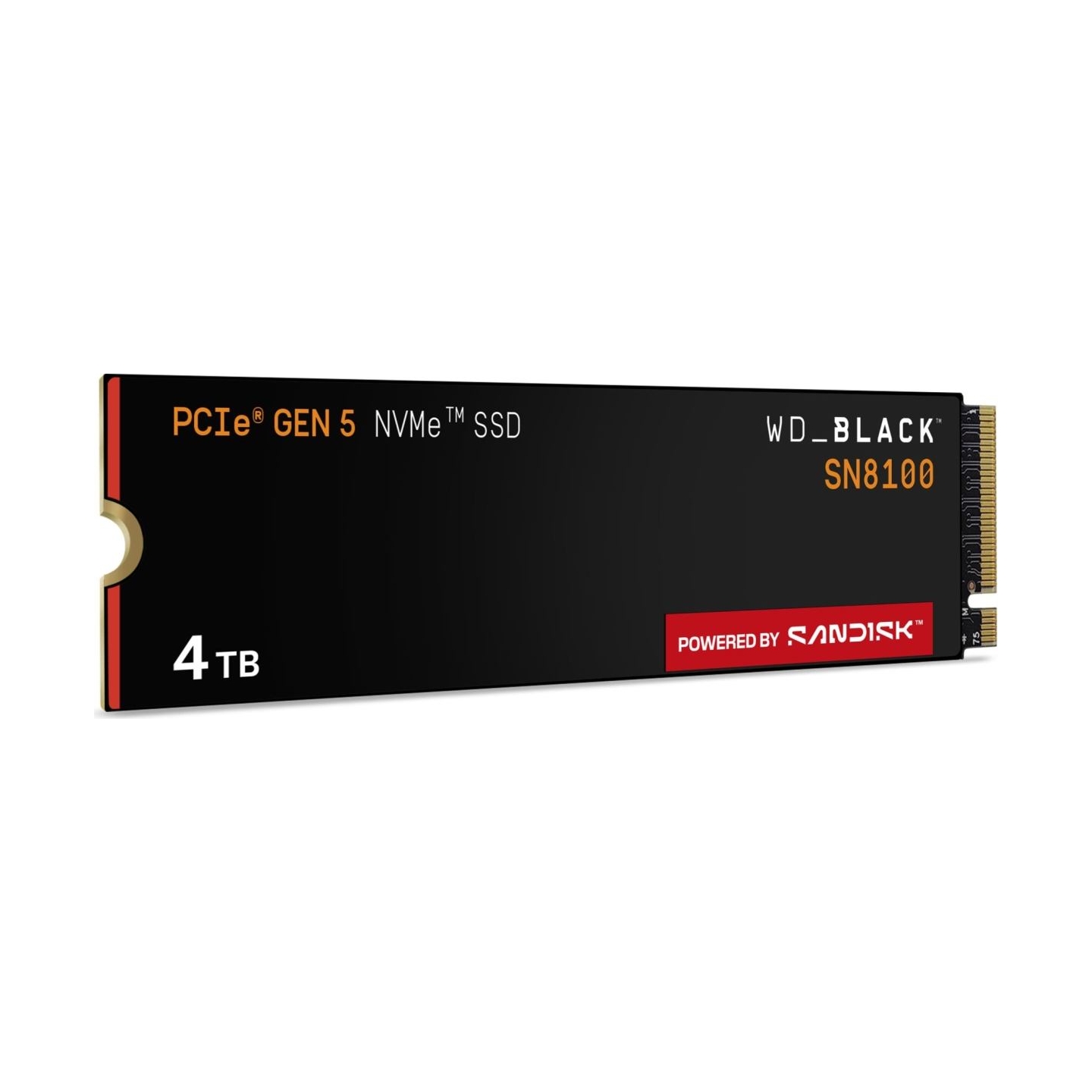 Sandisk SSD|SANDISK|2400xTBW rating|NVMe Yes|PCI Express 5.0|M.2|4000 GB|SN8100|WDS400T1X0M-00CMT0