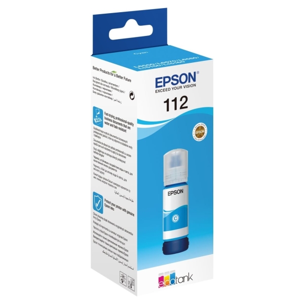 Epson 6LB 112 EcoTank Pigment Cyan ink