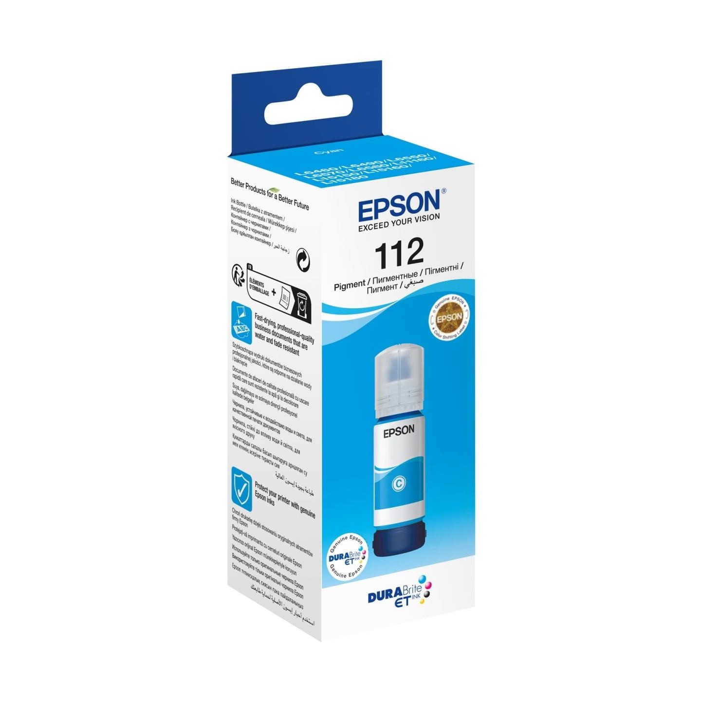 Epson 6LB 112 EcoTank Pigment Cyan ink