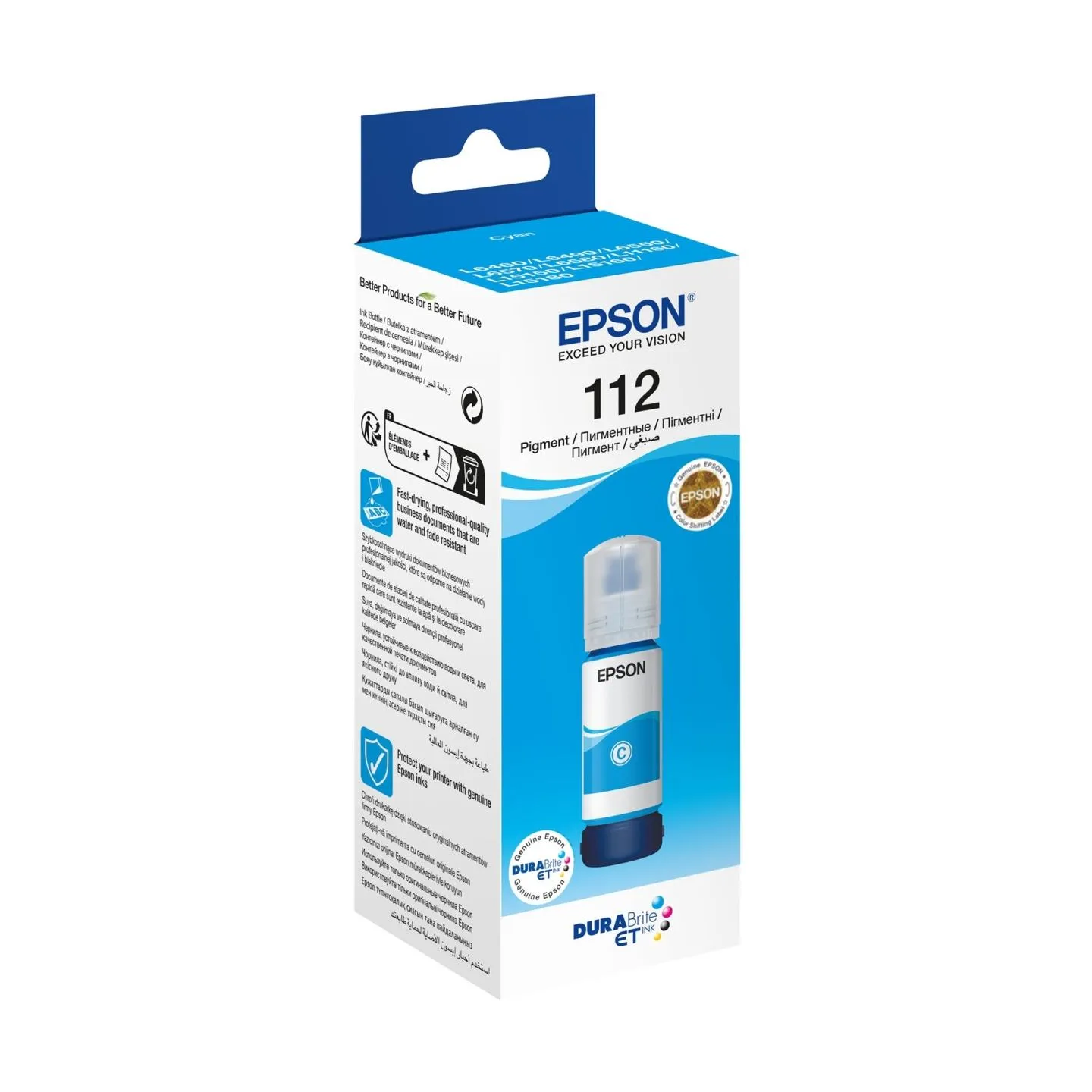 Epson 6LB 112 EcoTank Pigment Cyan ink