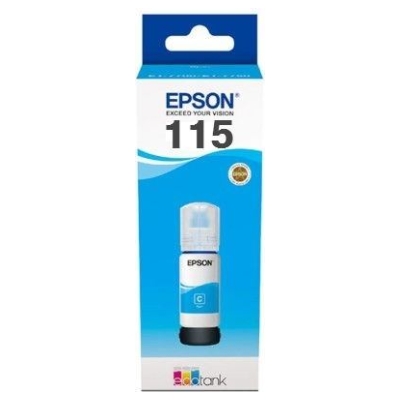 Epson 1LB 115 EcoTank Cyan ink bottle