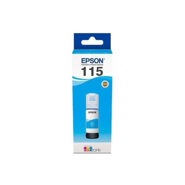 Epson 1LB 115 EcoTank Cyan ink bottle